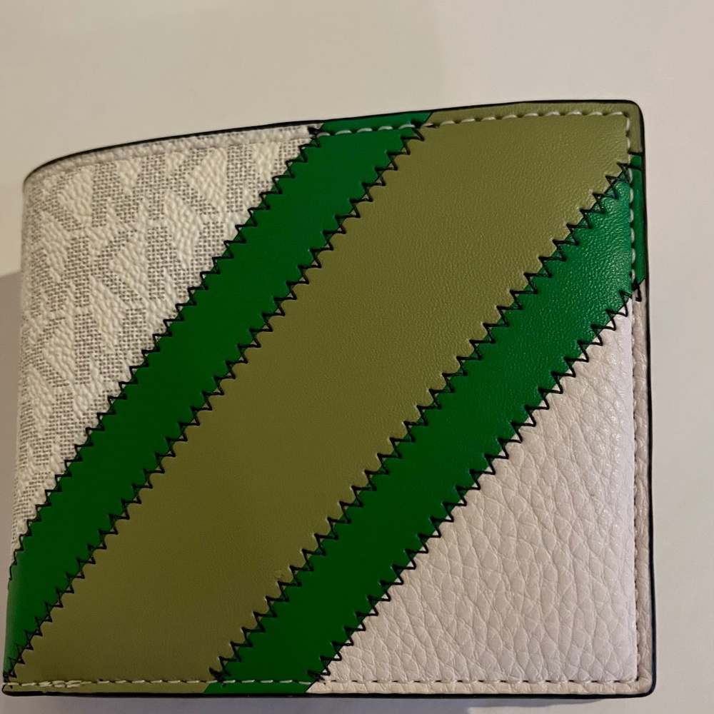 Michael Kors Cooper Logo and Striped Billfold Unisex Wallet